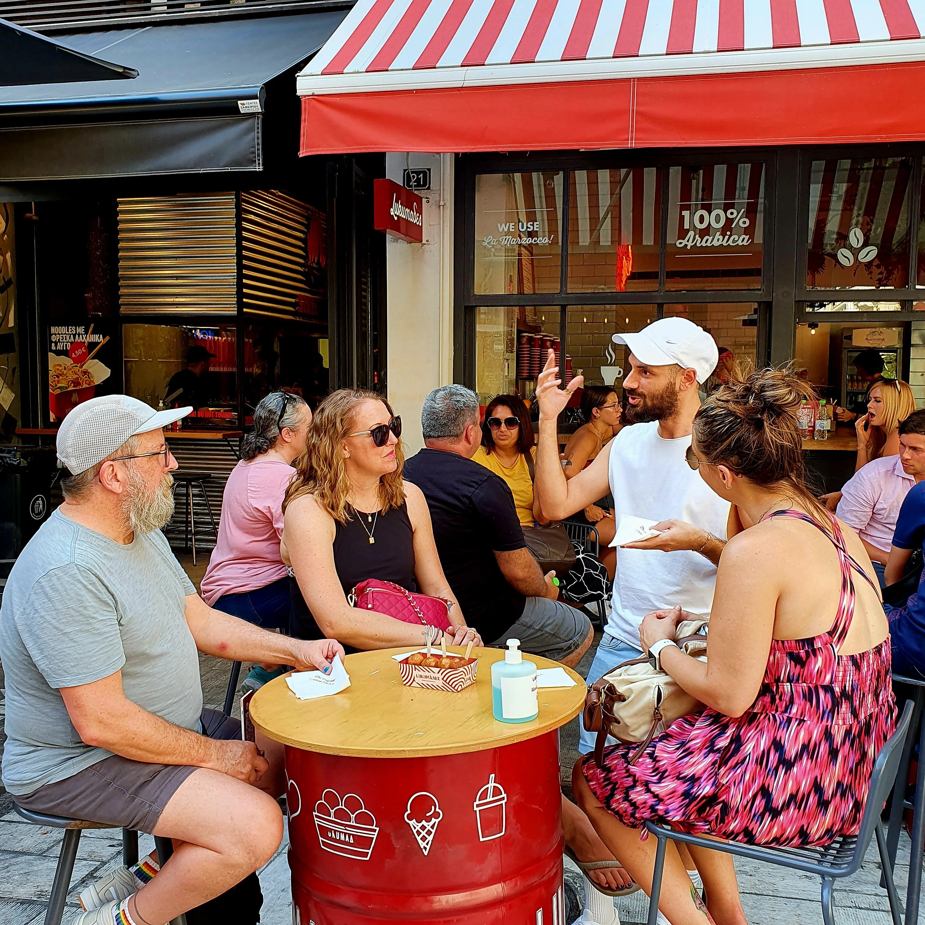 Greece food tours and culinary experiences — market food tours, olive oil and ouzo tastings, cooking classes, wine tours and cheese tastings in Athens, Thessaloniki, Crete and Santorini